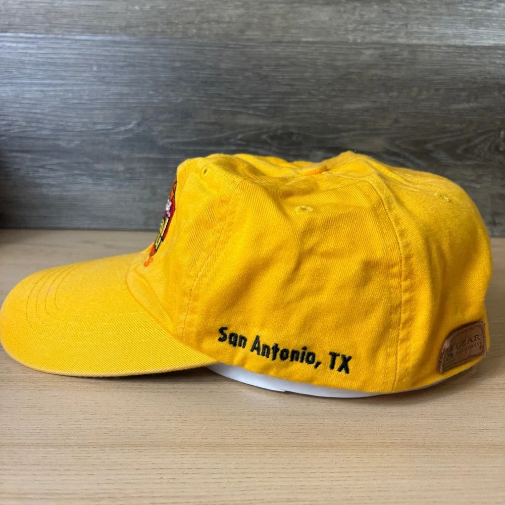 Vintage Final Four Hat Cap Strap Back Womens Yellow Texas 2002 Adjustable